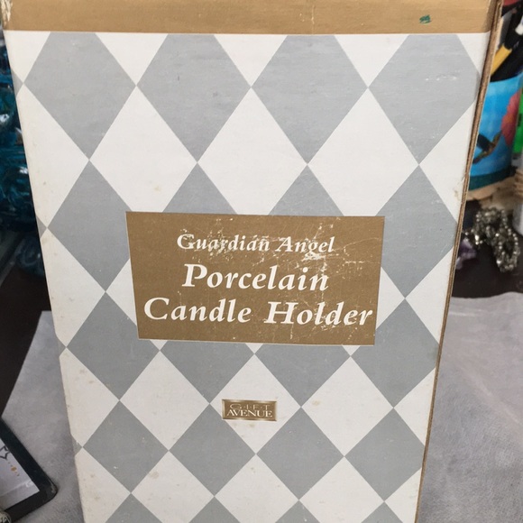NWOT Guardian Angel Porcelain Candle Holder - Picture 5 of 7